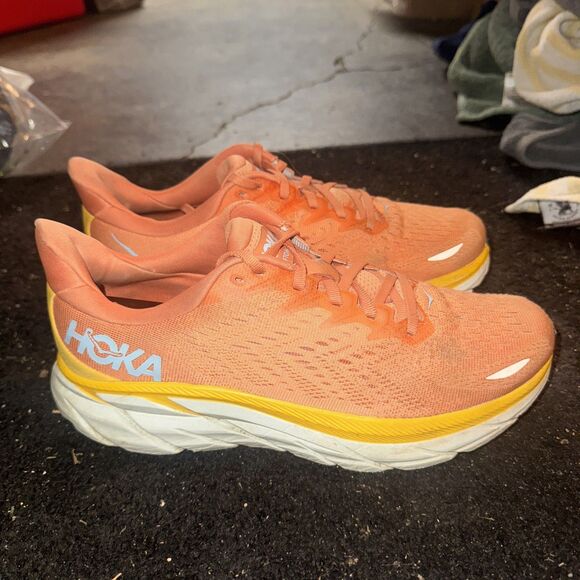 Hoka One One Clifton 8 Women's Shoes Sneakers Running 1119394 SBSCR Size 9 B - Picture 1 of 7